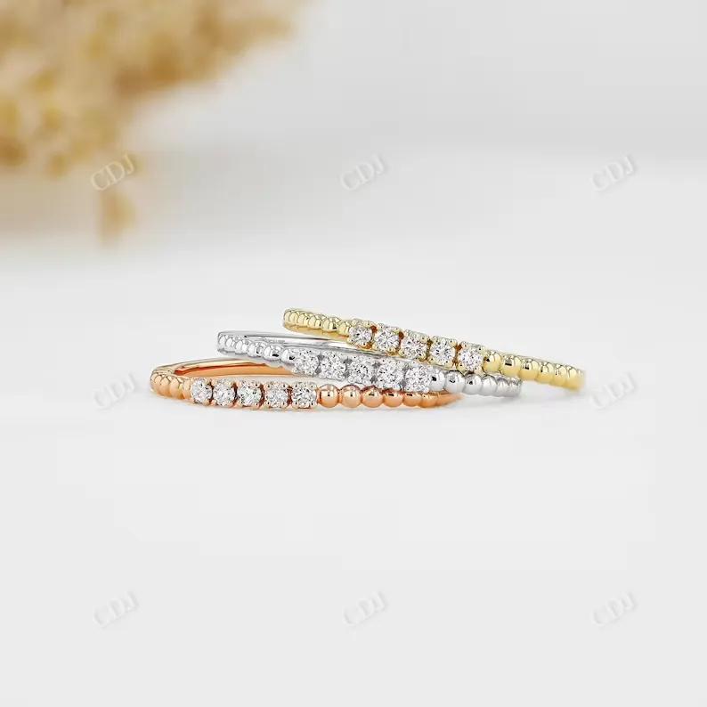 0.07CTW Round 5 Stone Natural Diamond Wedding Band