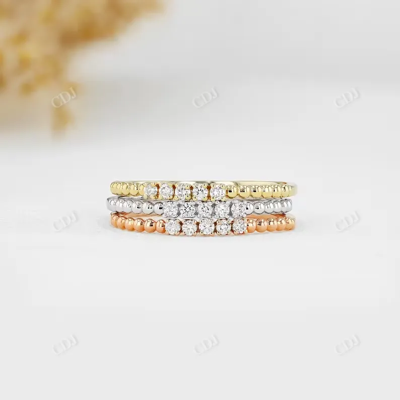 0.07CTW Round 5 Stone Natural Diamond Wedding Band