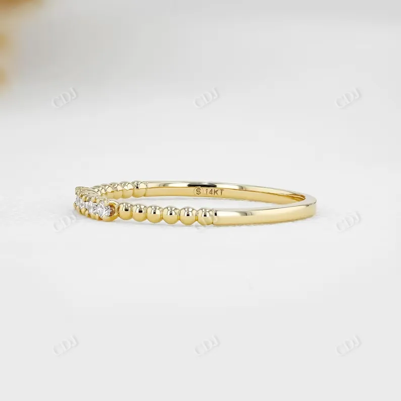 0.07CTW Round 5 Stone Natural Diamond Wedding Band