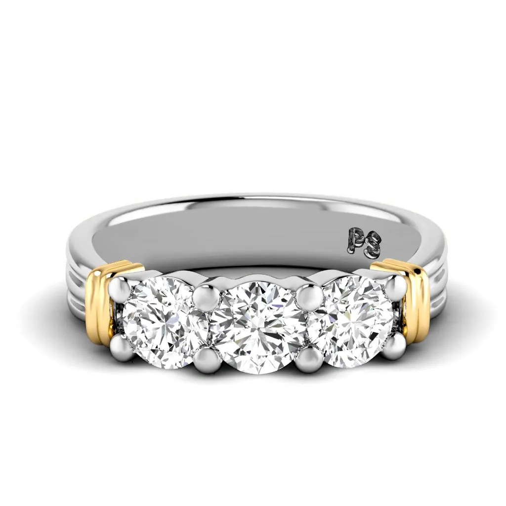 0.70 CT Round Cut Diamonds - Wedding Band