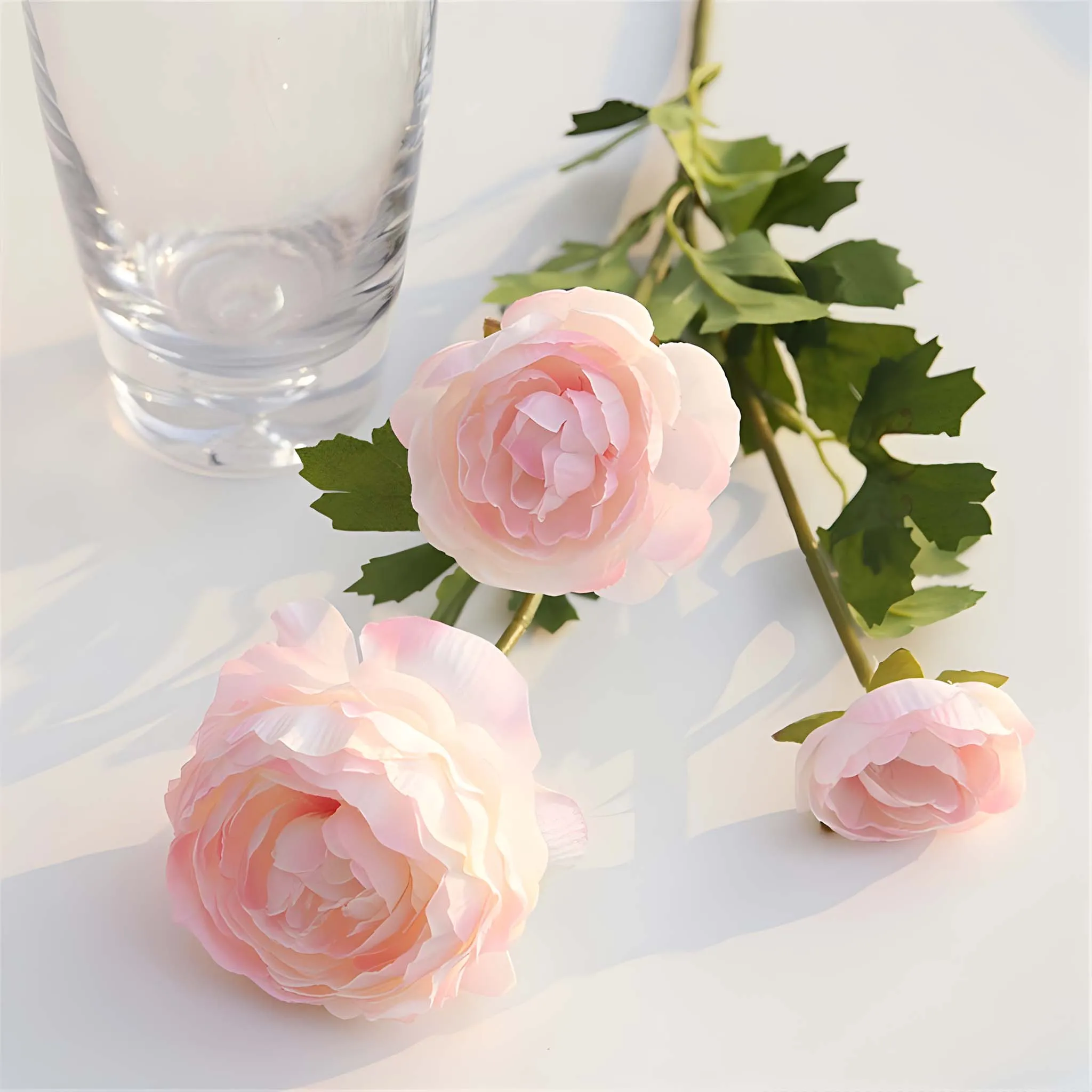 10pcs Artificial Silk Ranunculus Spray Flowers