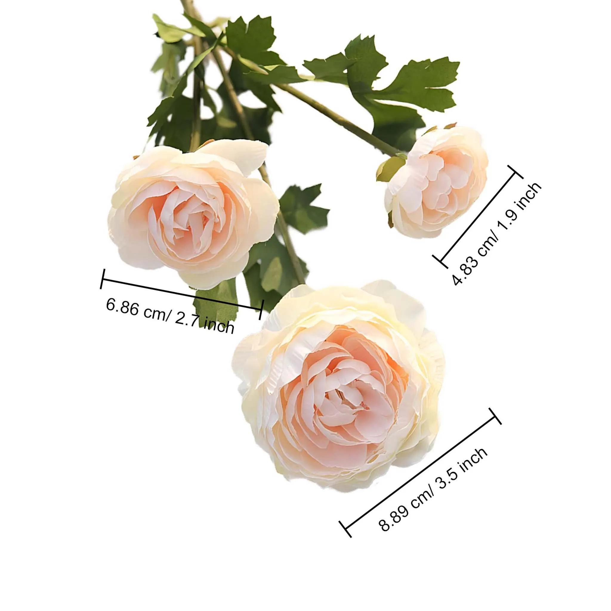 10pcs Artificial Silk Ranunculus Spray Flowers