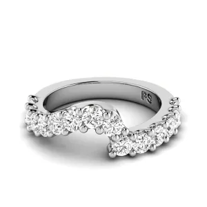 1.30 CT Round Cut Lab Grown Diamonds - Wedding Band