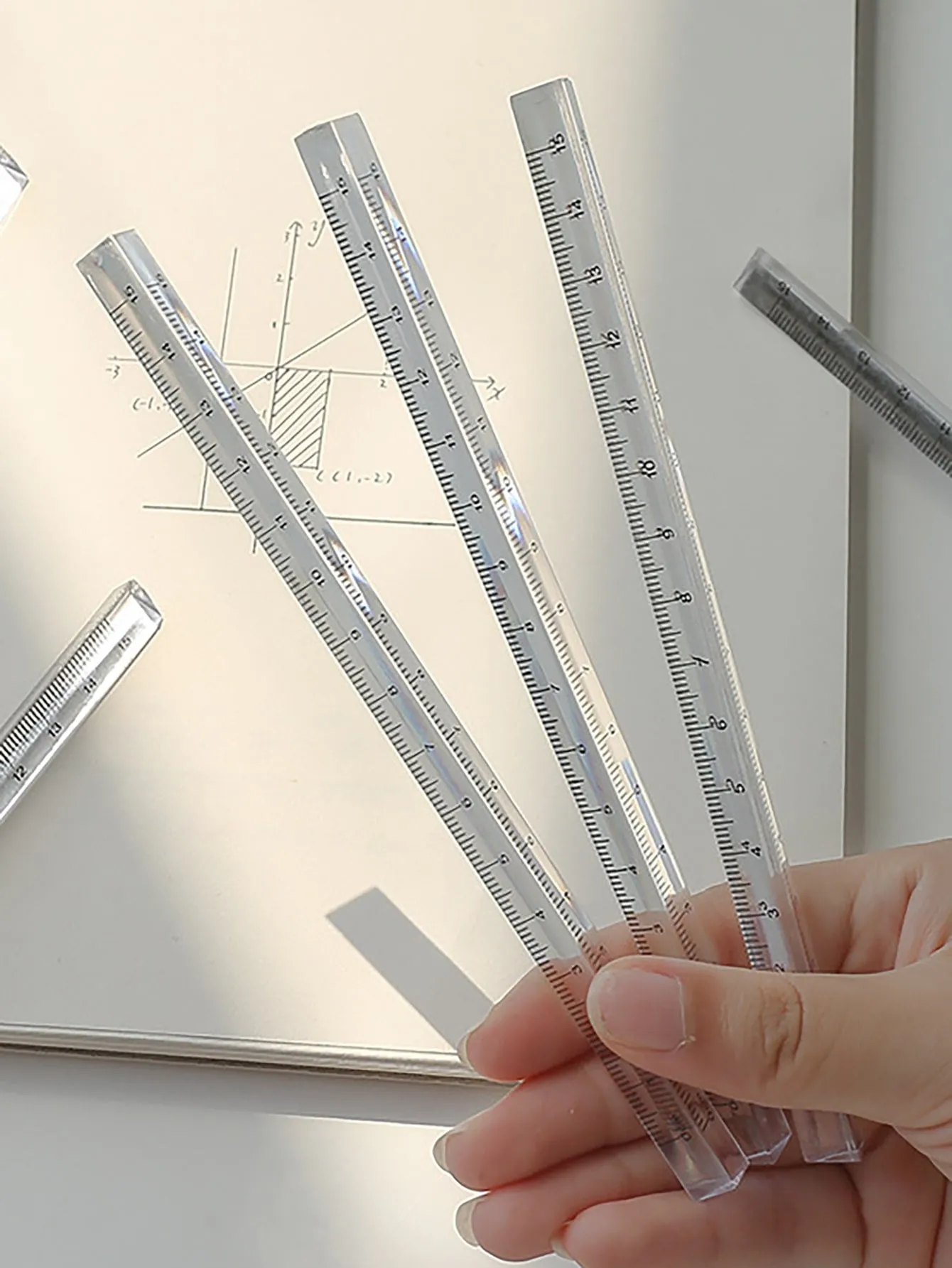 1pc Multifunction Clear Ruler