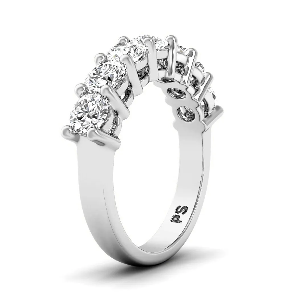 2.00 CT Round Cut Lab Grown Diamonds - Wedding Band