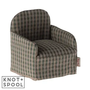 2024 Maileg Green Checker Mouse Chair