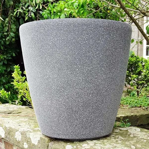 43cm Soho Round Planter Baltic Grey Plant Pot