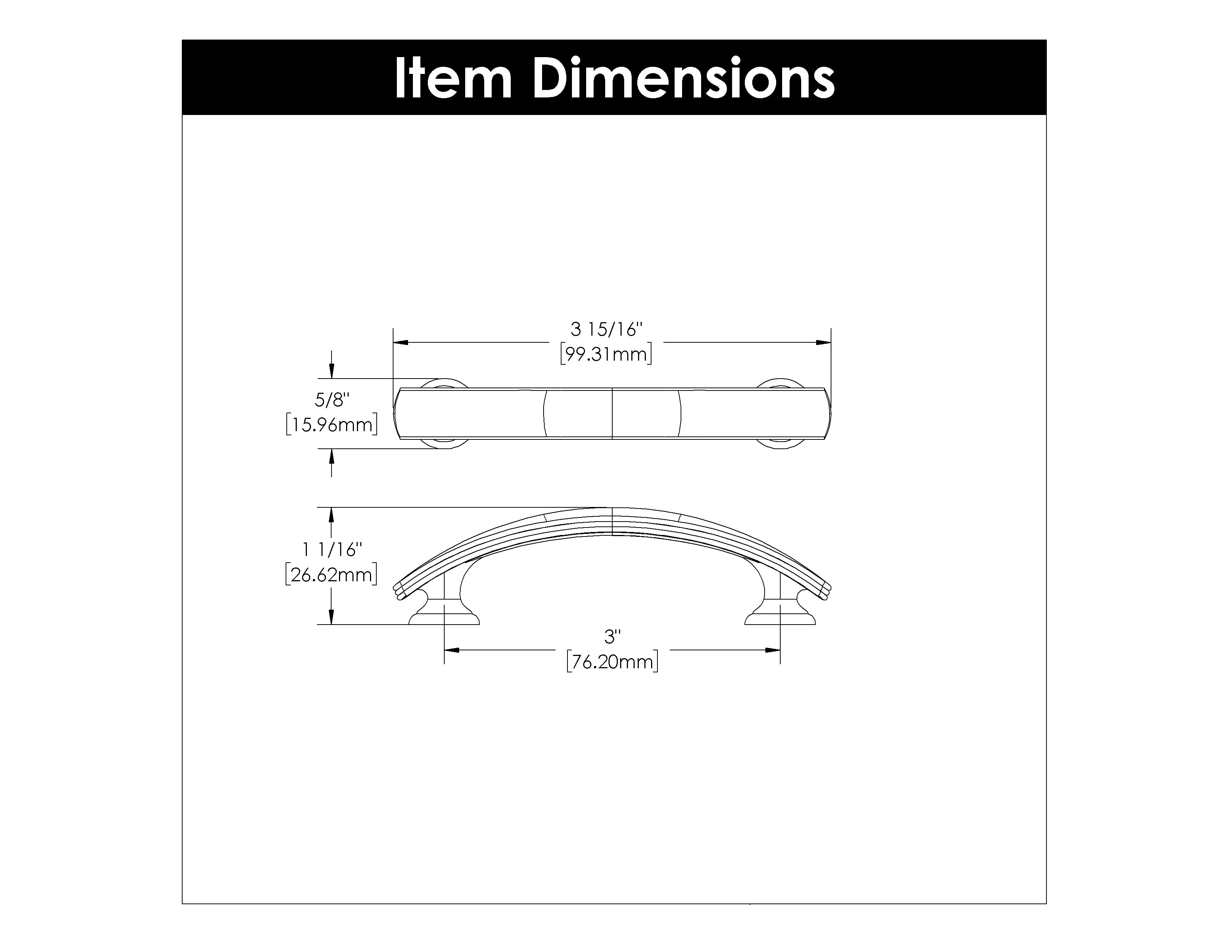 American Diner Pull, 3" C/C - CTG3783