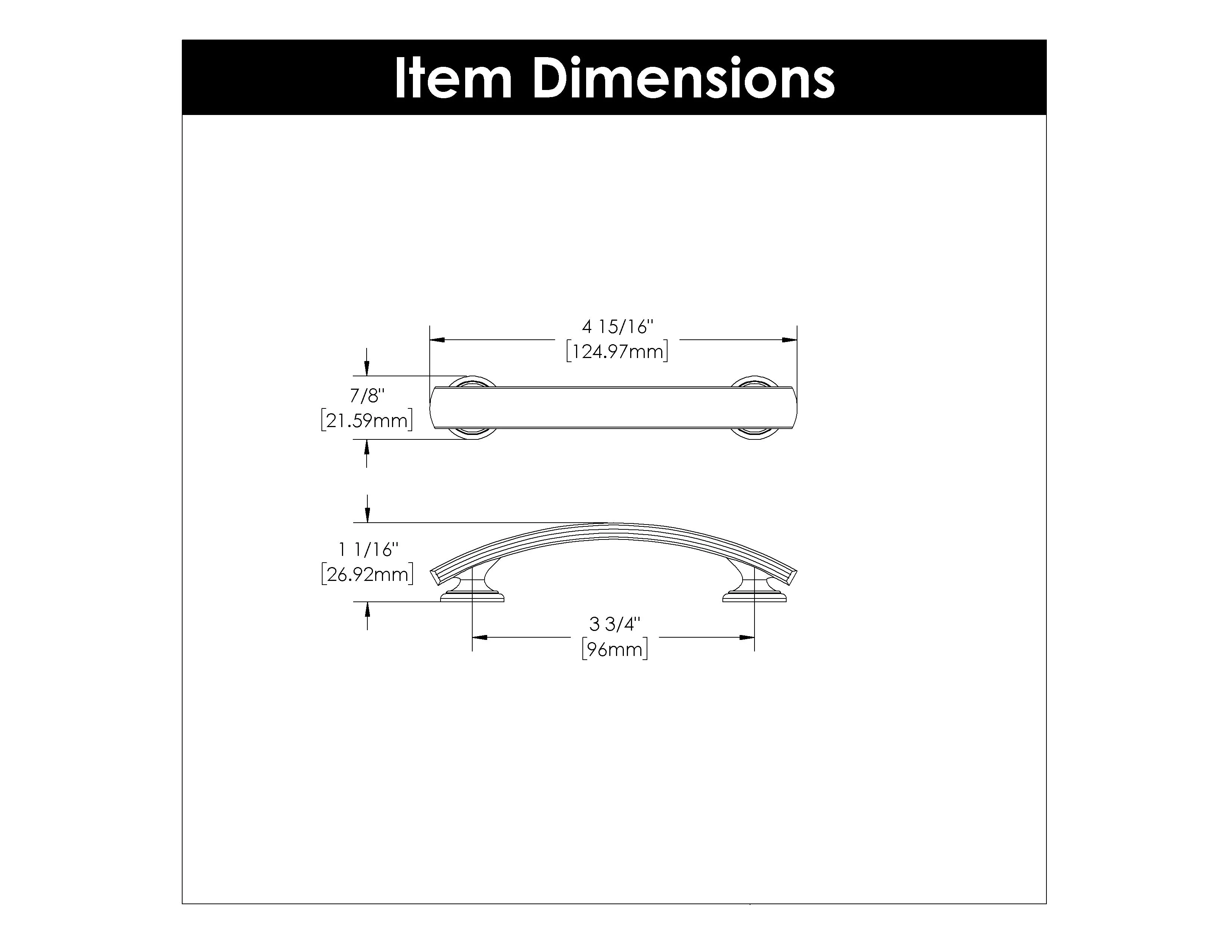 American Diner Pull, 96mm C/C - CTG3773