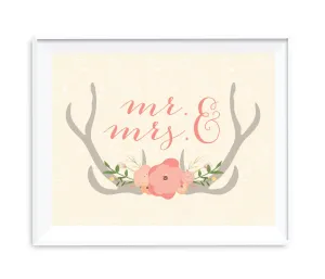 Andaz Press 8.5 x 11 Woodland Deer Wedding Party Signs