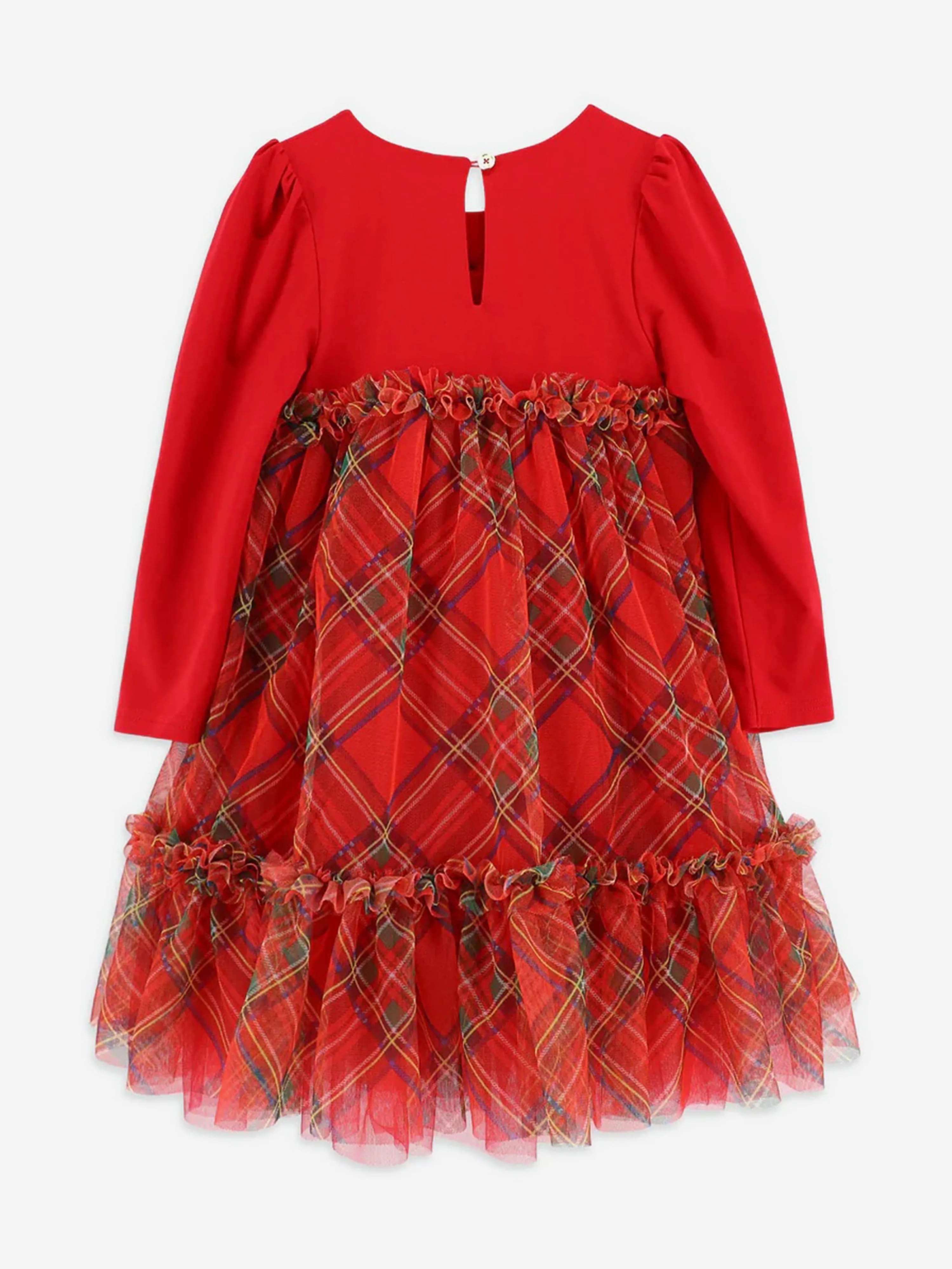 Angels Face Girls Tavia Tartan Dress in Red