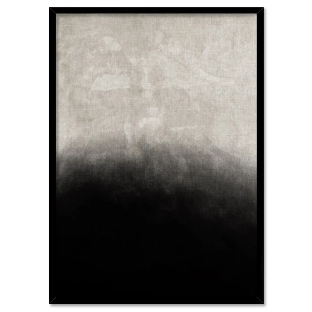 Black on Linen II - Art Print