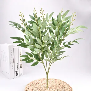 Bulk 20 inches Tall Willow Bush Artificial Greenery Plants Wholesale