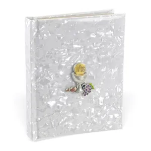 Child of God White Pearlized Communion Book