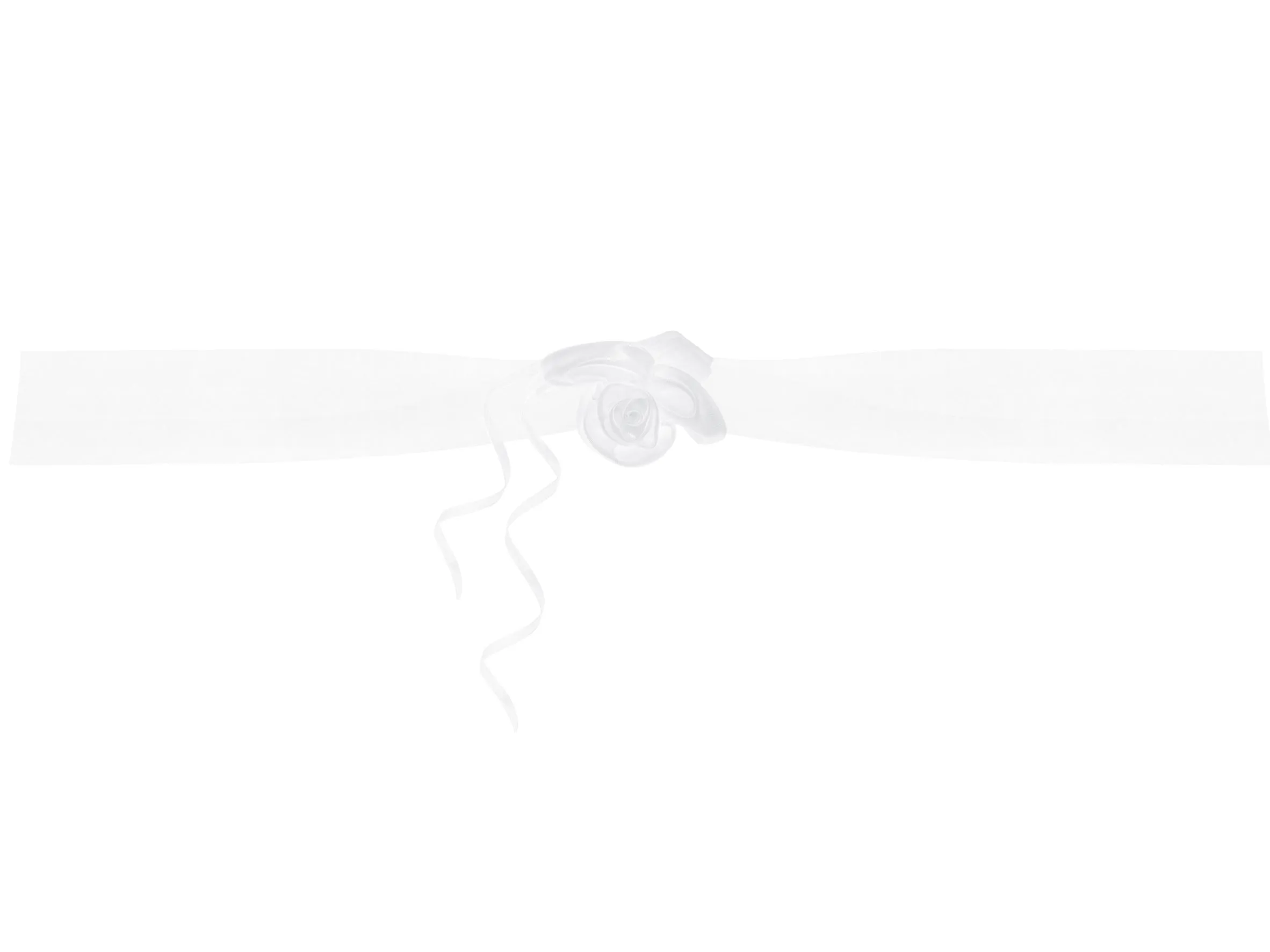 Cream Organza Garland Decoration Pack of 2