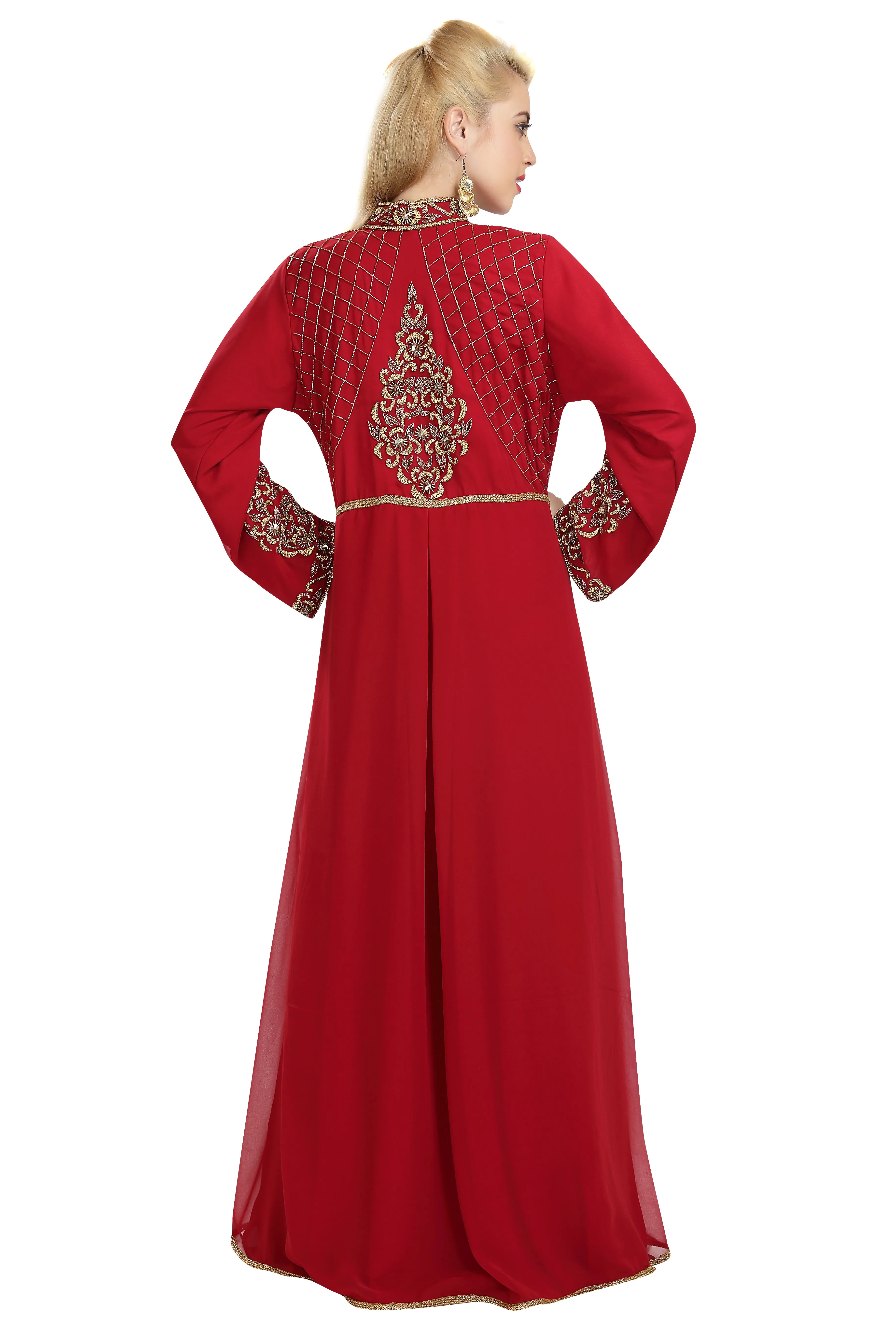 Designer Abaya With French Soiree Robe