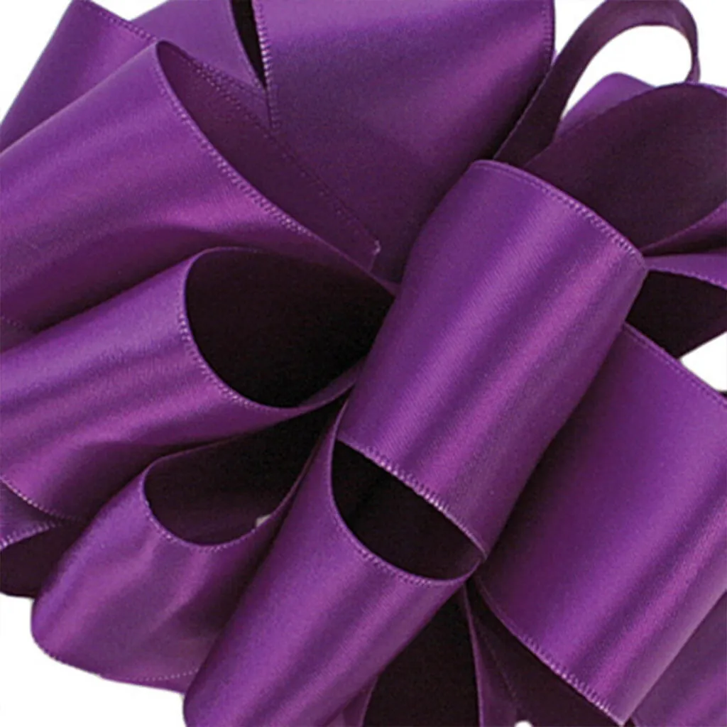 Double Face Satin Purple #3, 5/8 in , Sold Per Yard