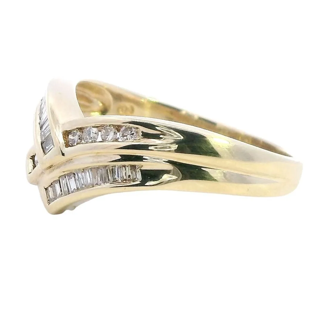 Elegant 9ct Yellow Gold Diamond Ring with 31 Sparkling Stones - Timeless Design