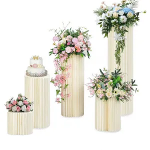 Elegant Cardboard Display Stand Set for Wedding Decor (5pcs)