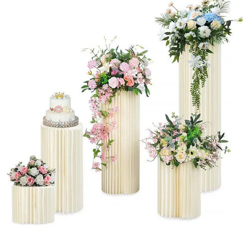 Elegant Cardboard Display Stand Set for Wedding Decor (5pcs)