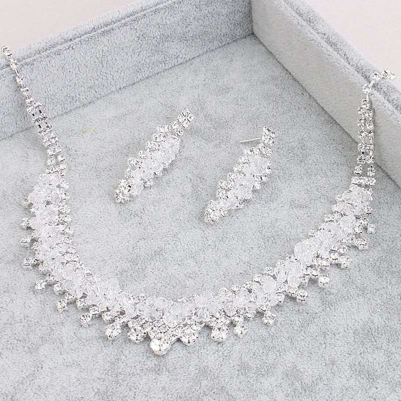 Elegant Heart-Shaped Wedding Jewelry Set