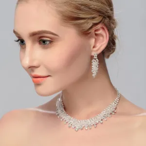 Elegant Heart-Shaped Wedding Jewelry Set