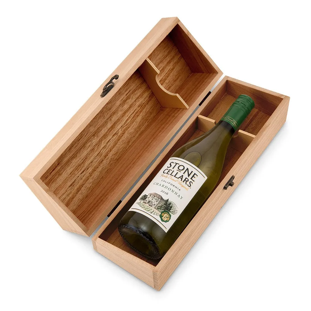 Engraved Latched Wine Box