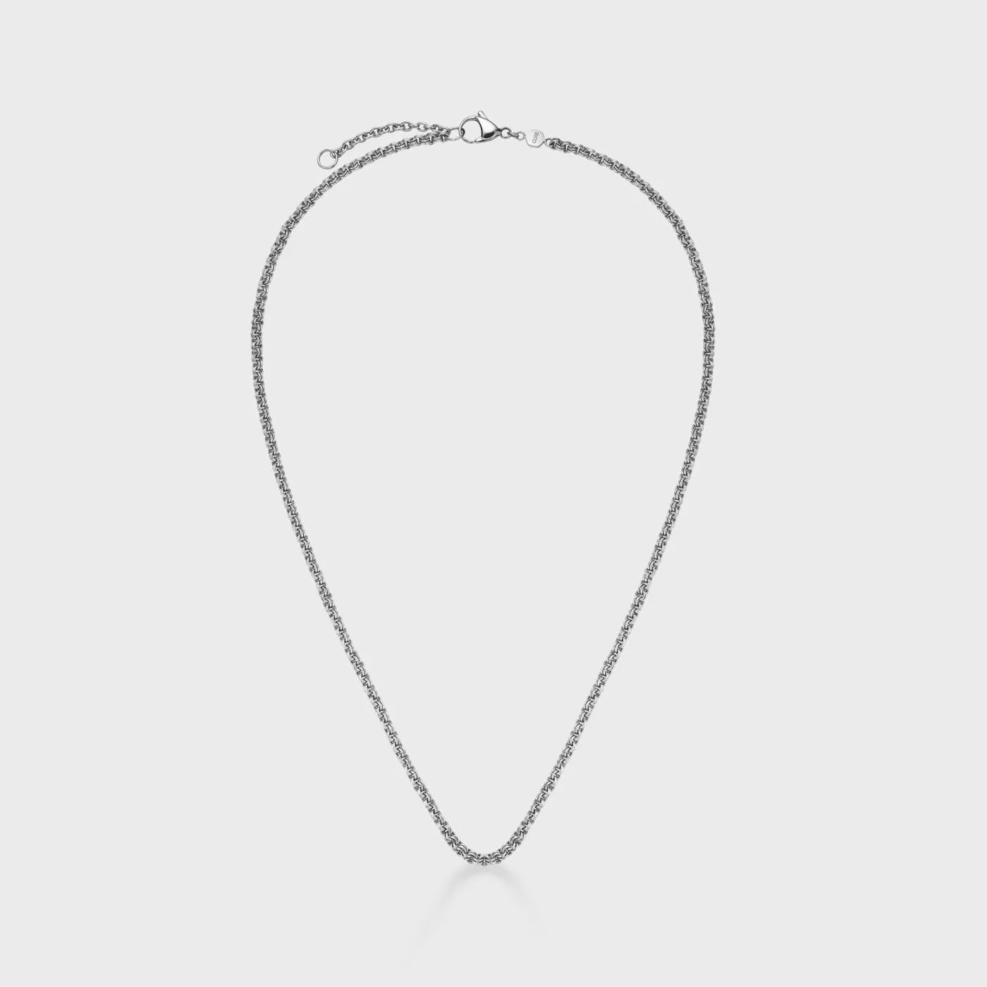 Essentielle Double Link Chain Necklace, Silver Colour