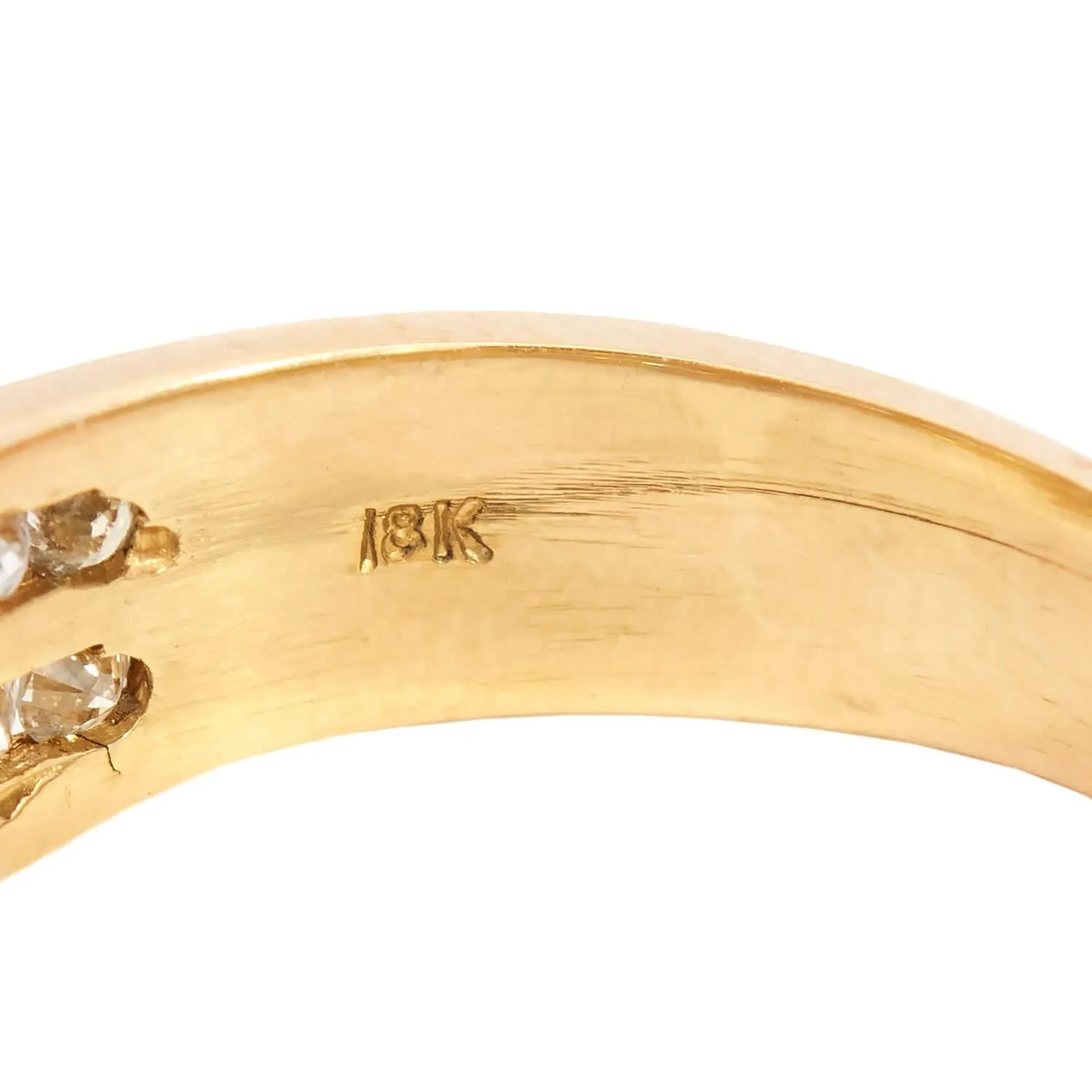 Estate 18k Diamond Band