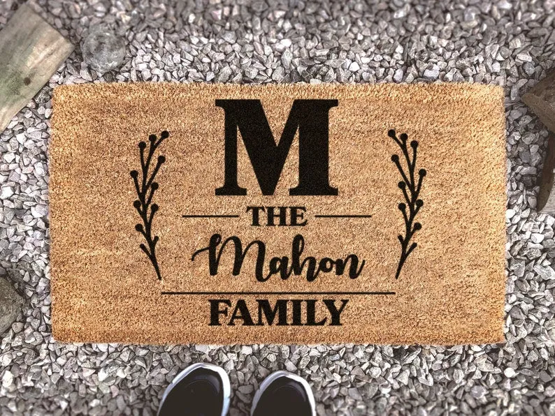 Family Name Doormat, Family Gift, Personalized Gift, Personalized Doormat, Monogram Doormat, Custom Door Mat