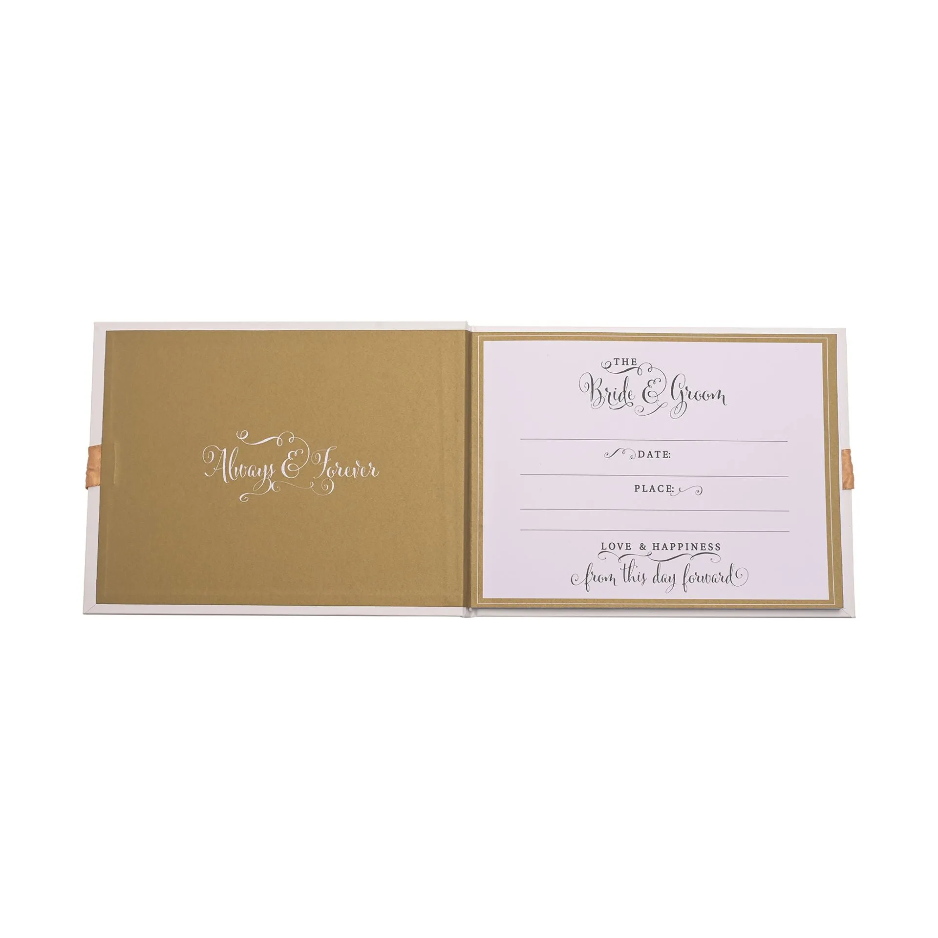 Gold Foiled Wedding Guest Book