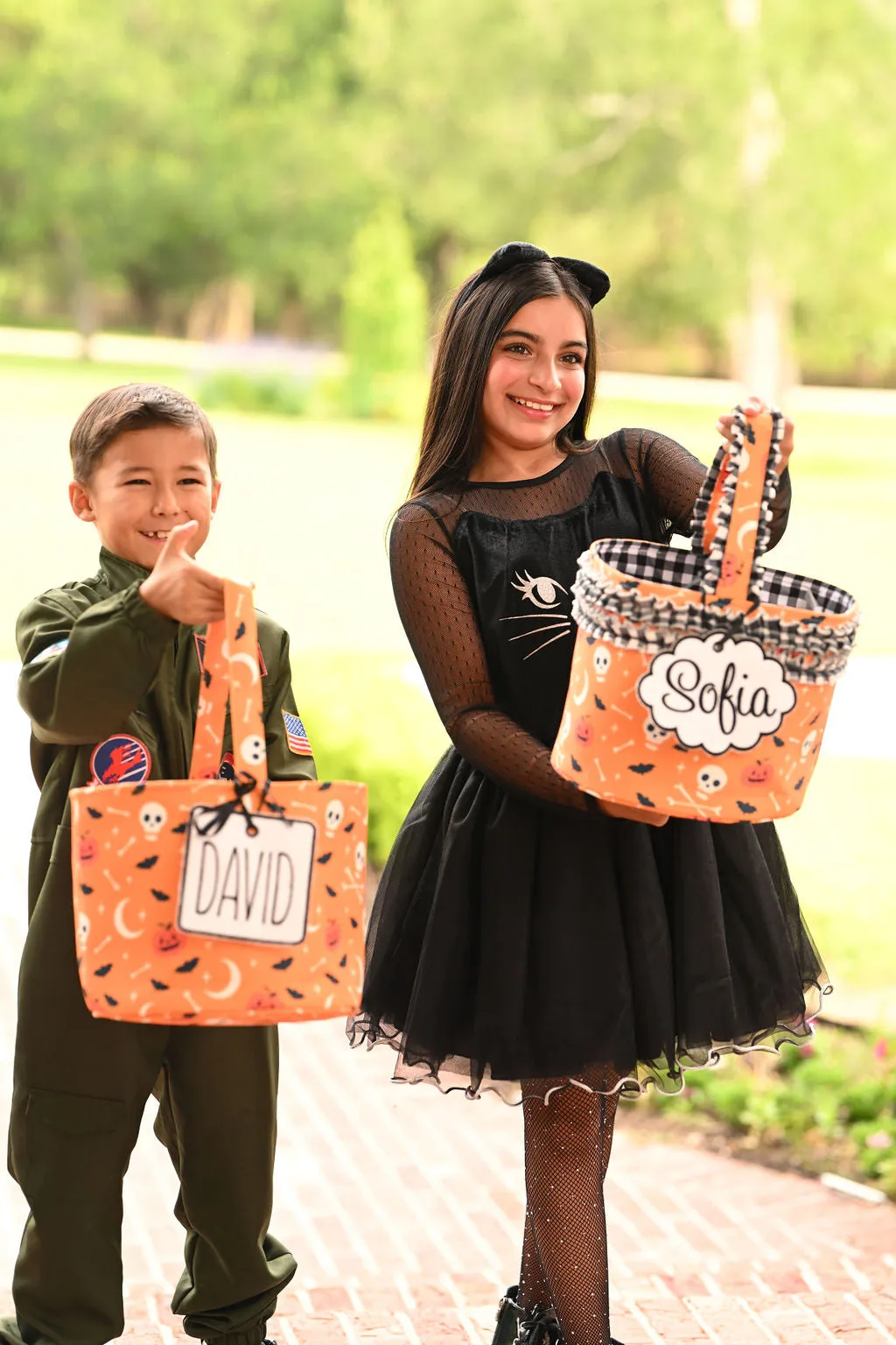 Halloween Basket - Traditional Orange