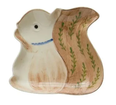 Hand-Painted Stoneware - Squirrel