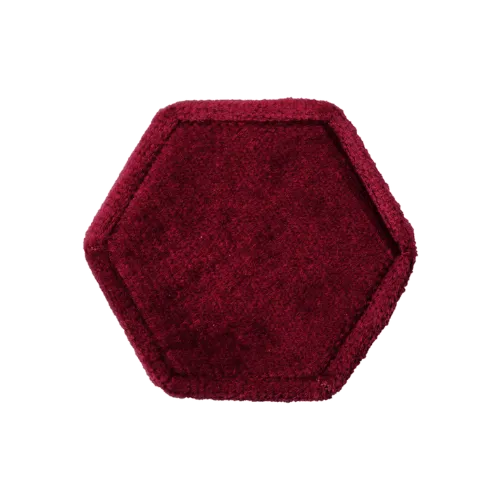 Hexagon Velvet Ring Box