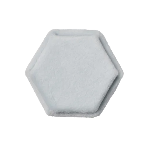 Hexagon Velvet Ring Box