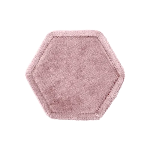 Hexagon Velvet Ring Box