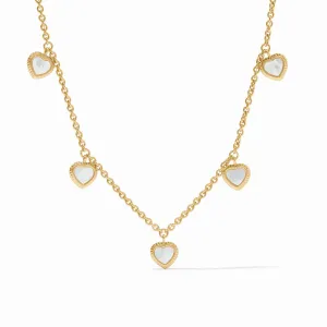 Julie Vos Heart Delicate Charm Necklace