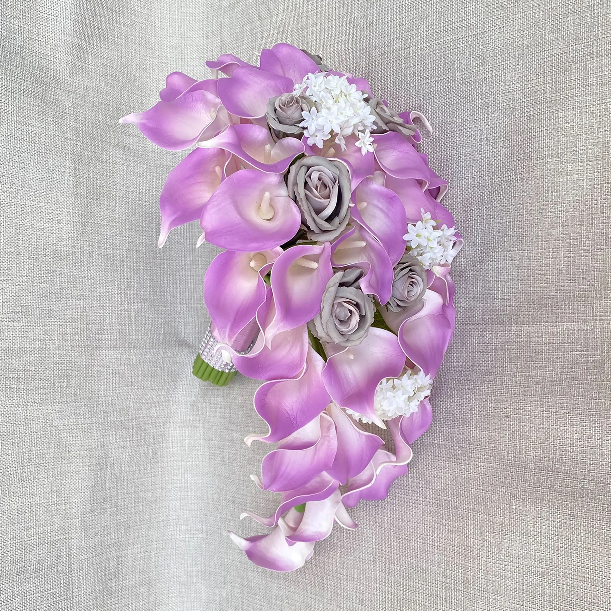 Lavender Bridal Calla Lily Bouquet Set