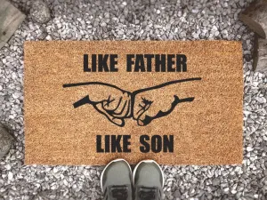 Like Father Like Son, Fathers Day Welcome Doormat, Funny Quote Doormat, Dad Gifts, Grandad Gifts, Grandpa Gifts