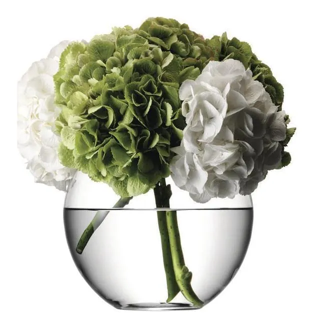 LSA Flower Round Vase 22cm Clear