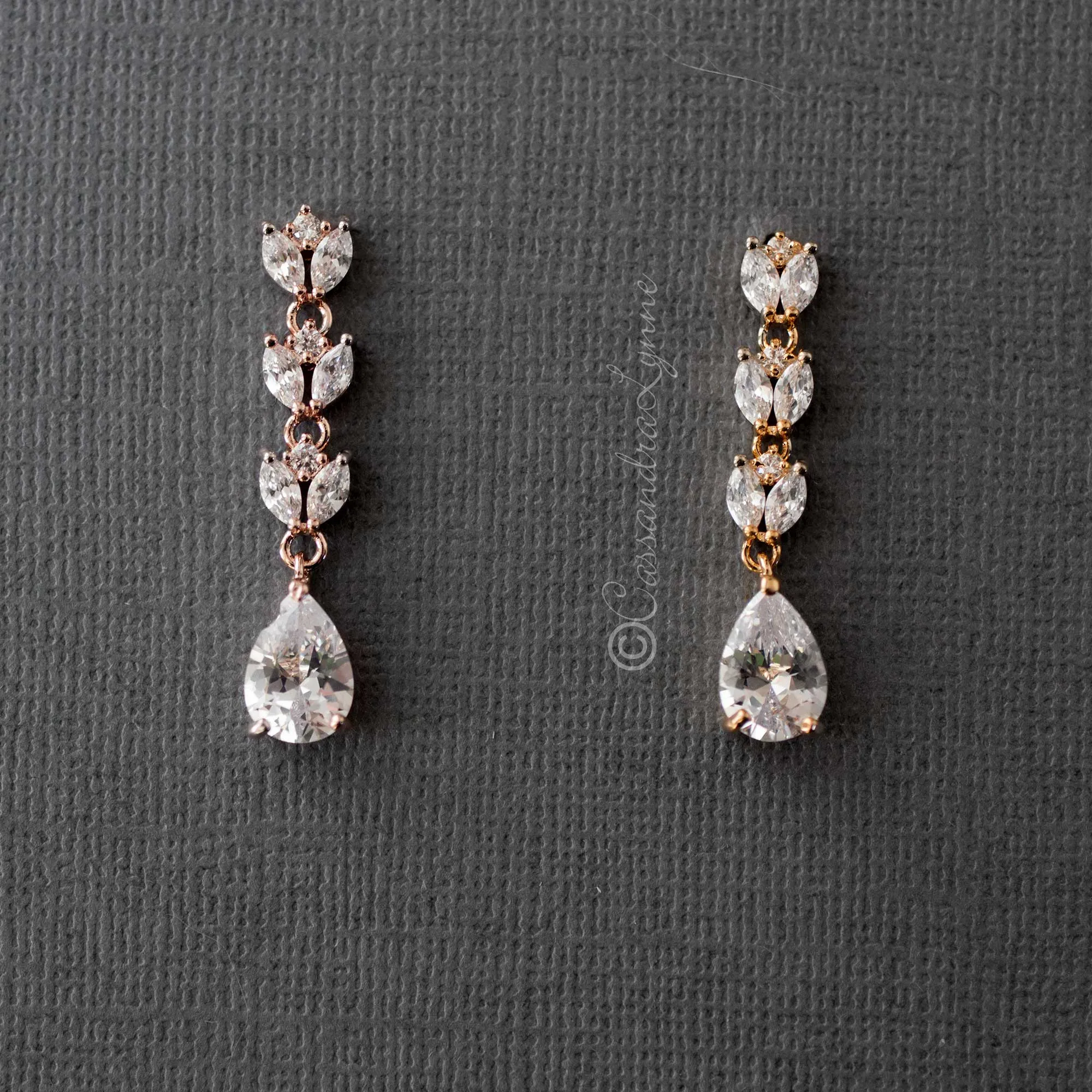 Marquise CZ Bridal Necklace Set