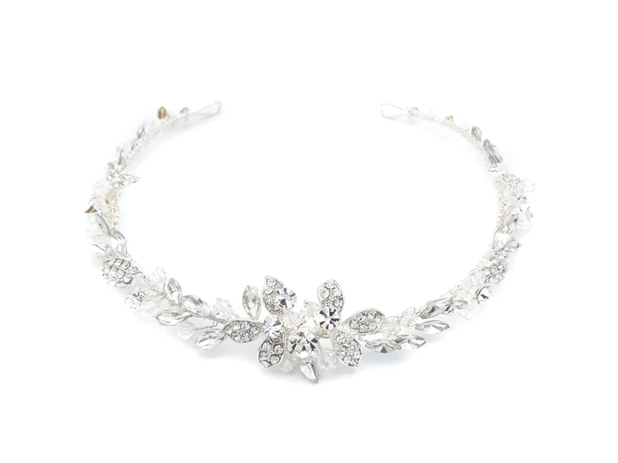 Olivia - Floral Crystal Bridal Headband