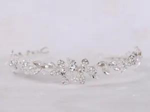 Olivia - Floral Crystal Bridal Headband