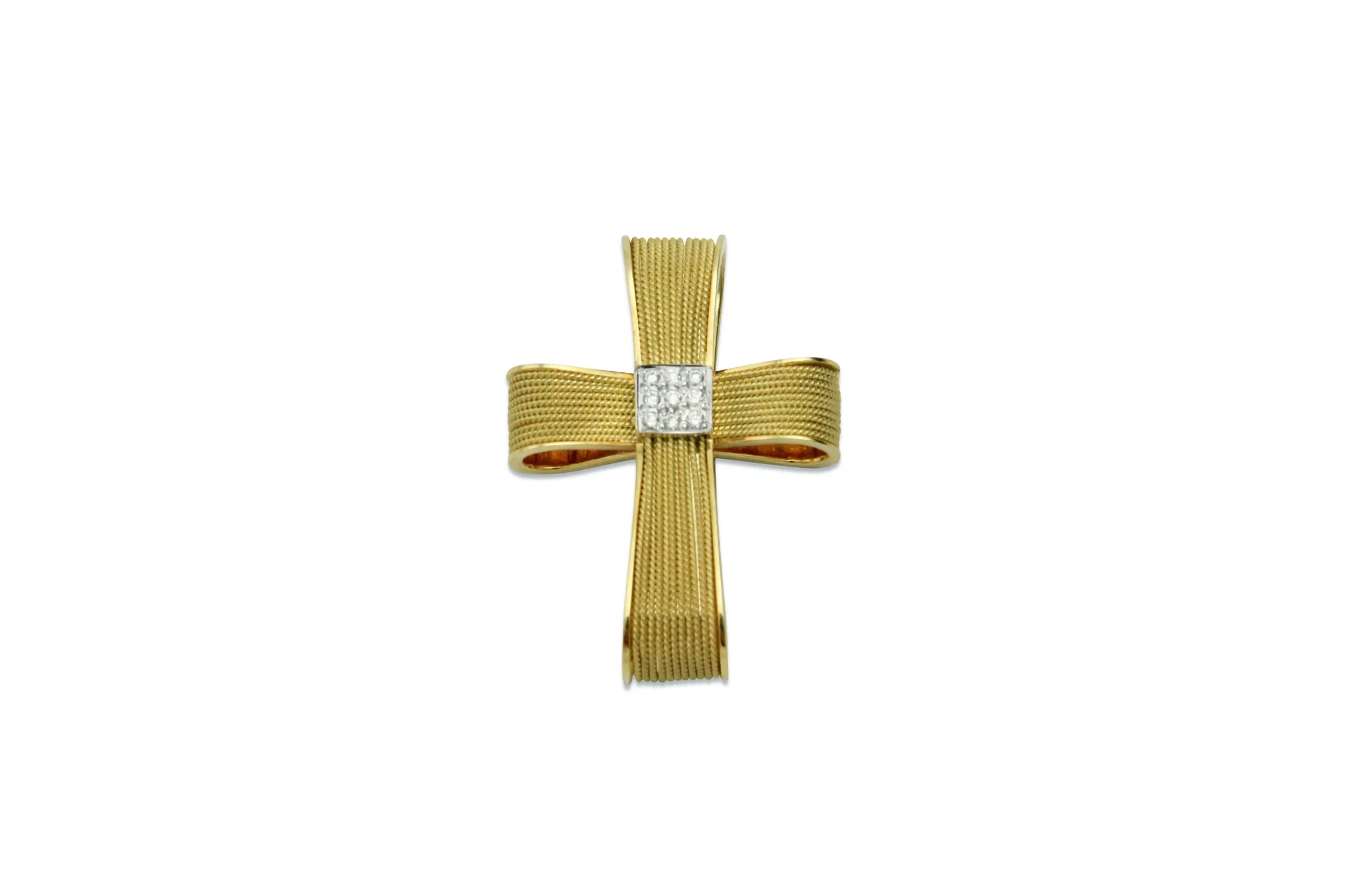 Pandora Diamond & Gold Cross