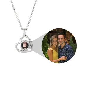 PERSONALIZED HEART PHOTO NECKLACE