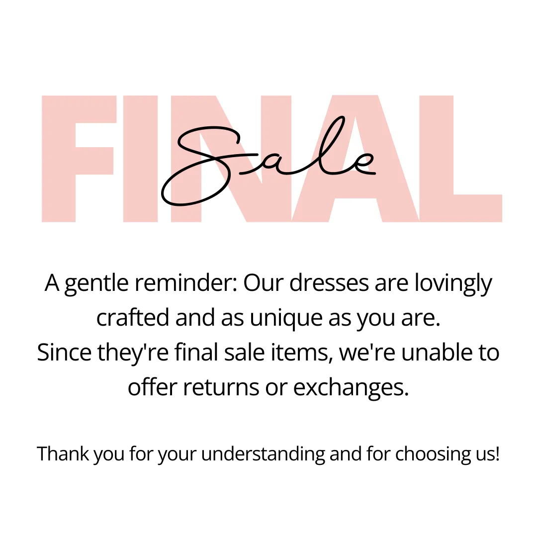 "Sandy Shores" Slip Dress~Final Sale~No Exchanges or Returns