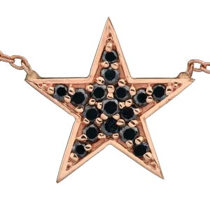 Star Necklace - Black Diamond