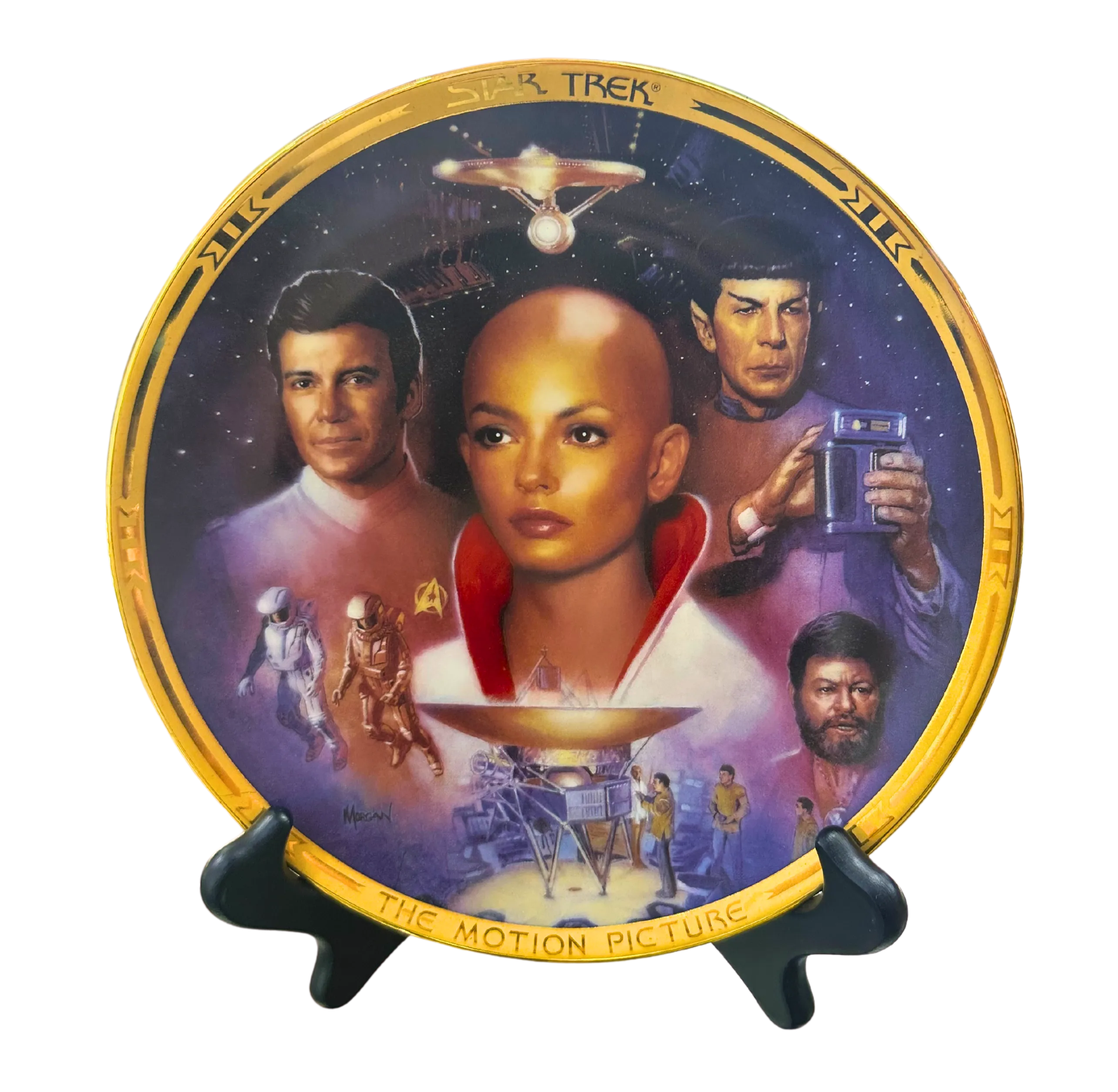 The Hamilton Collection Commemorative Star Trek Plate "The Movies"