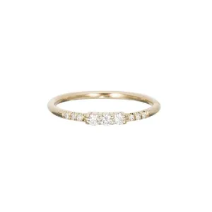 Three Diamond Equilibrium Ring