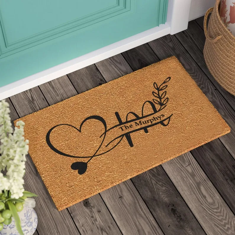 Welcome Door Mat, Personalized Custom OutDoormat, Personalized Gift, Housewarming Gift, New Home Gift, Wedding Gift